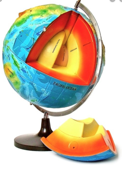 Глобус-модель "Будова Землі" (масштаб 1:50 000 000)