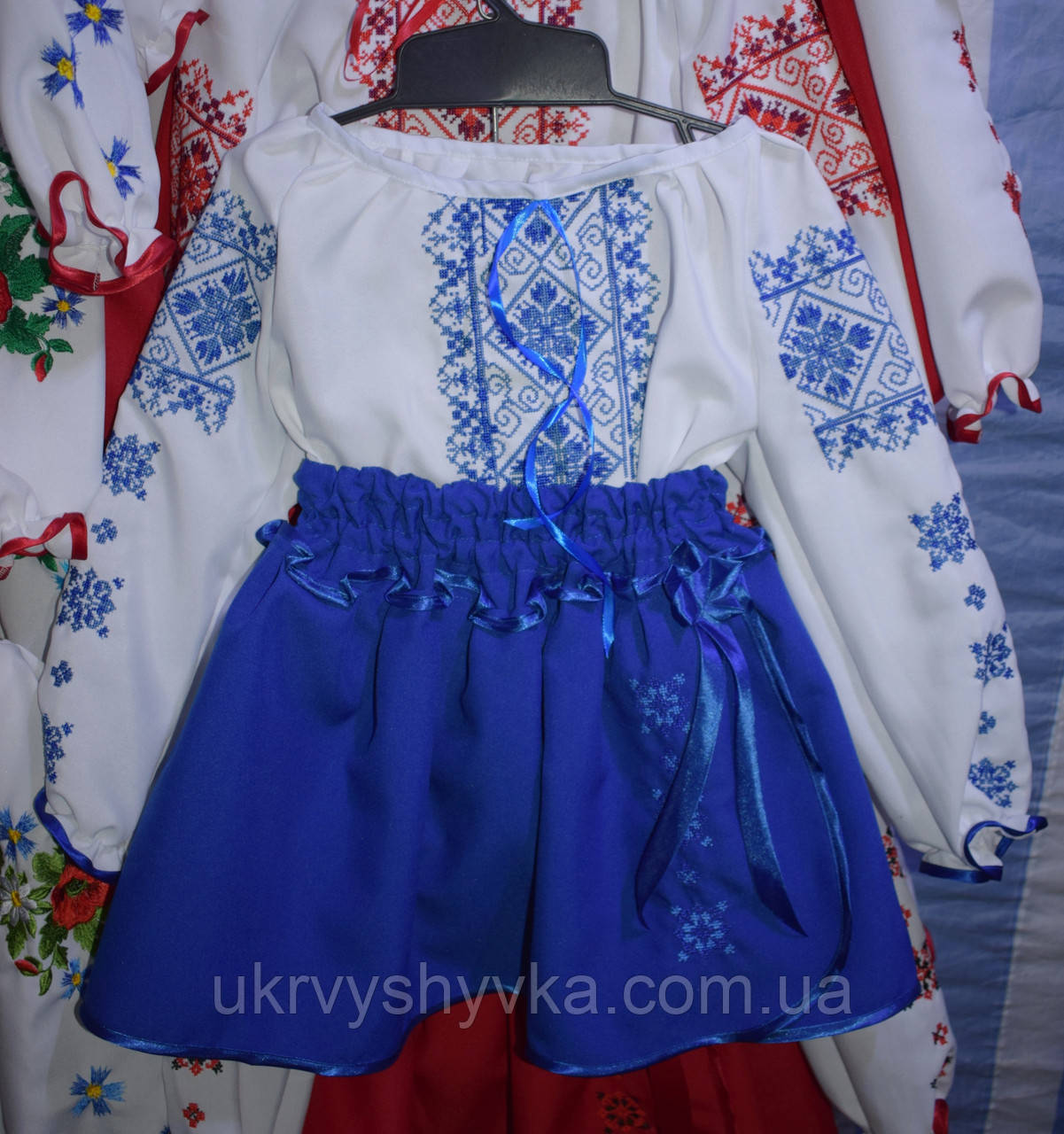 Костюм дитячий з вишивкою "Даринка" синій
