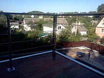 тросовое ограждение  терассы в частном доме. Обуховский район, Киевская область. август 2015 года 2