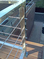 тросовое ограждение  терассы в частном доме. Обуховский район, Киевская область. август 2015 года 9