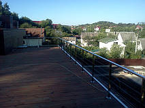 тросовое ограждение  терассы в частном доме. Обуховский район, Киевская область. август 2015 года 13