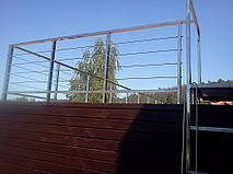 тросовое ограждение  терассы в частном доме. Обуховский район, Киевская область. август 2015 года 15