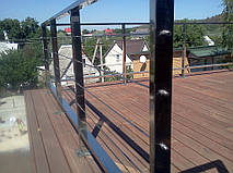 тросовое ограждение  терассы в частном доме. Обуховский район, Киевская область. август 2015 года 16