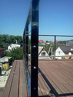 тросовое ограждение  терассы в частном доме. Обуховский район, Киевская область. август 2015 года 18