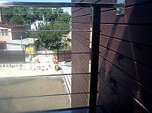 тросовое ограждение  терассы в частном доме. Обуховский район, Киевская область. август 2015 года 19