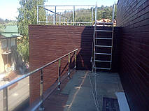 тросовое ограждение  терассы в частном доме. Обуховский район, Киевская область. август 2015 года 20