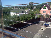 тросовое ограждение  терассы в частном доме. Обуховский район, Киевская область. август 2015 года 22