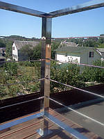 тросовое ограждение  терассы в частном доме. Обуховский район, Киевская область. август 2015 года 24