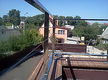 тросовое ограждение  терассы в частном доме. Обуховский район, Киевская область. август 2015 года 26