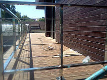 тросовое ограждение  терассы в частном доме. Обуховский район, Киевская область. август 2015 года 32