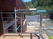 тросовое ограждение  терассы в частном доме. Обуховский район, Киевская область. август 2015 года 33