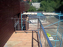 тросовое ограждение  терассы в частном доме. Обуховский район, Киевская область. август 2015 года 34