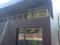 тросовое ограждение  терассы в частном доме. Обуховский район, Киевская область. август 2015 года 43