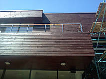 тросовое ограждение  терассы в частном доме. Обуховский район, Киевская область. август 2015 года 46