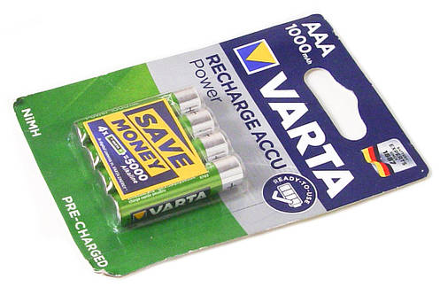 Акумулятори Varta AAA Ready-to-use 1000 mAh, 4 шт, фото 3