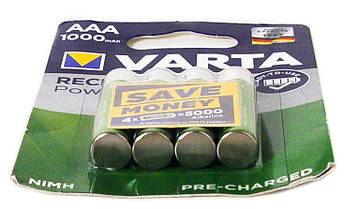 Акумулятори Varta AAA Ready-to-use 1000 mAh, 4 шт, фото 5