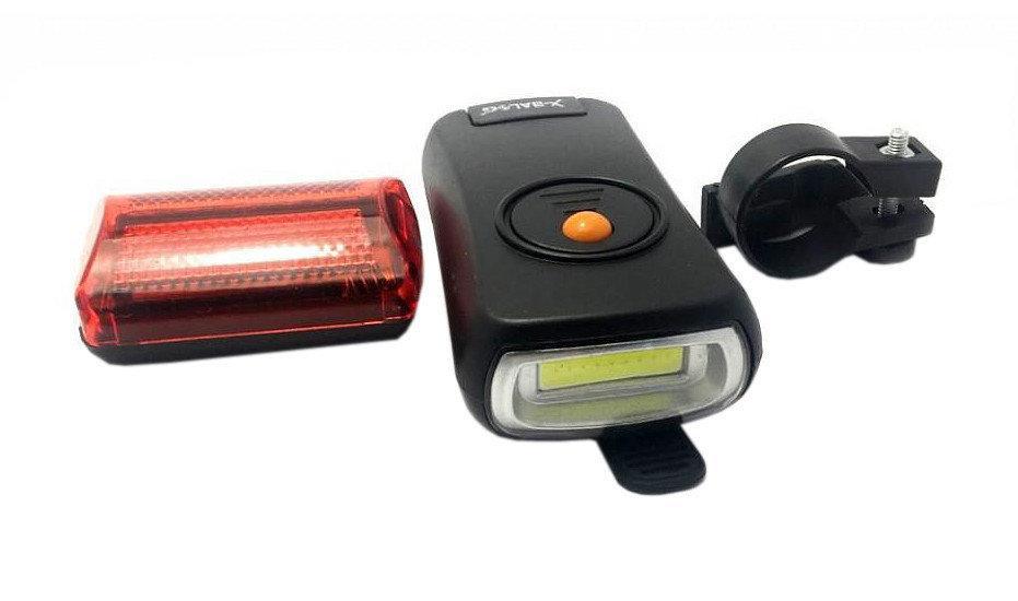 Велосипедний ліхтарик зі стопом X-Balog BL-908 COB, фото 1