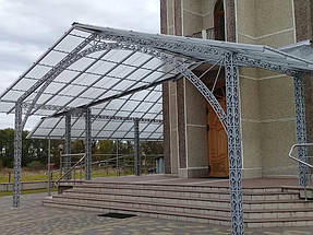 Накриття навісу профільним полікарбронатом с. Покрівці, Львівська обл 7