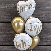 Девіч-вечір чи весілля. Кулька з гелієм фольгована love 46 см