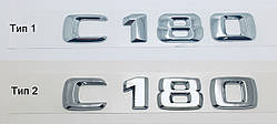 Емблема напис багажника Mercedes C180