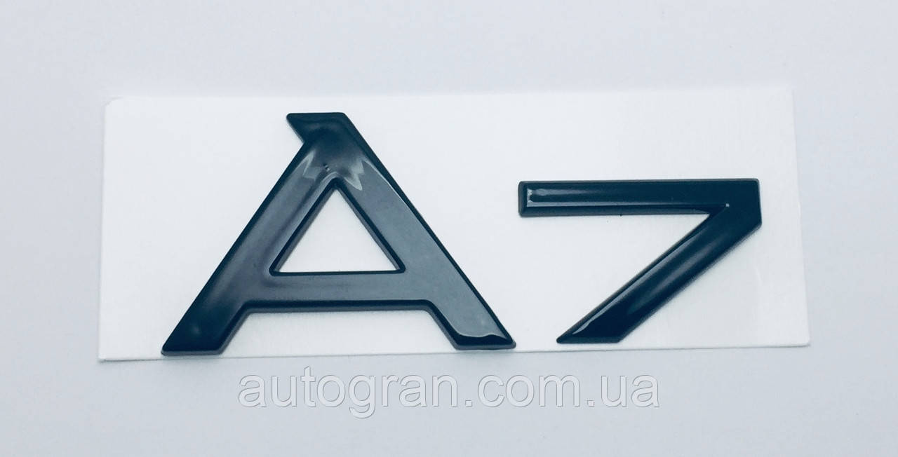 Емблема напис багажника Audi A7 чорний