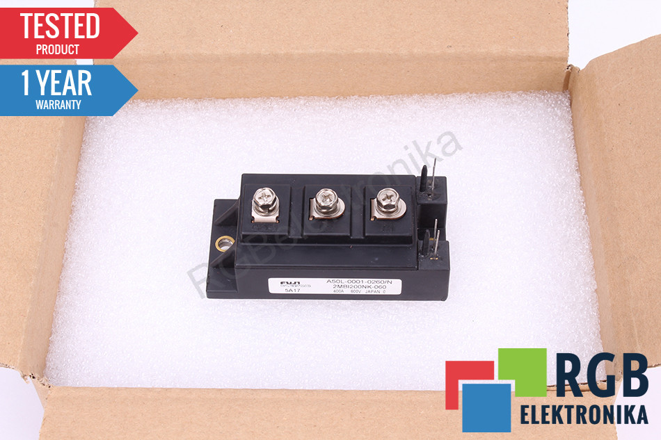 MODUŁ IGBT 2MBI200NK-060 A50L-0001-0260/N 400A 600V FUJI ELECTRIC ID63681 - фото 1 - id-p1070290737