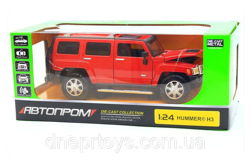 Машинка іграшкова Автопром «Hummer H3» Червоний 68240A