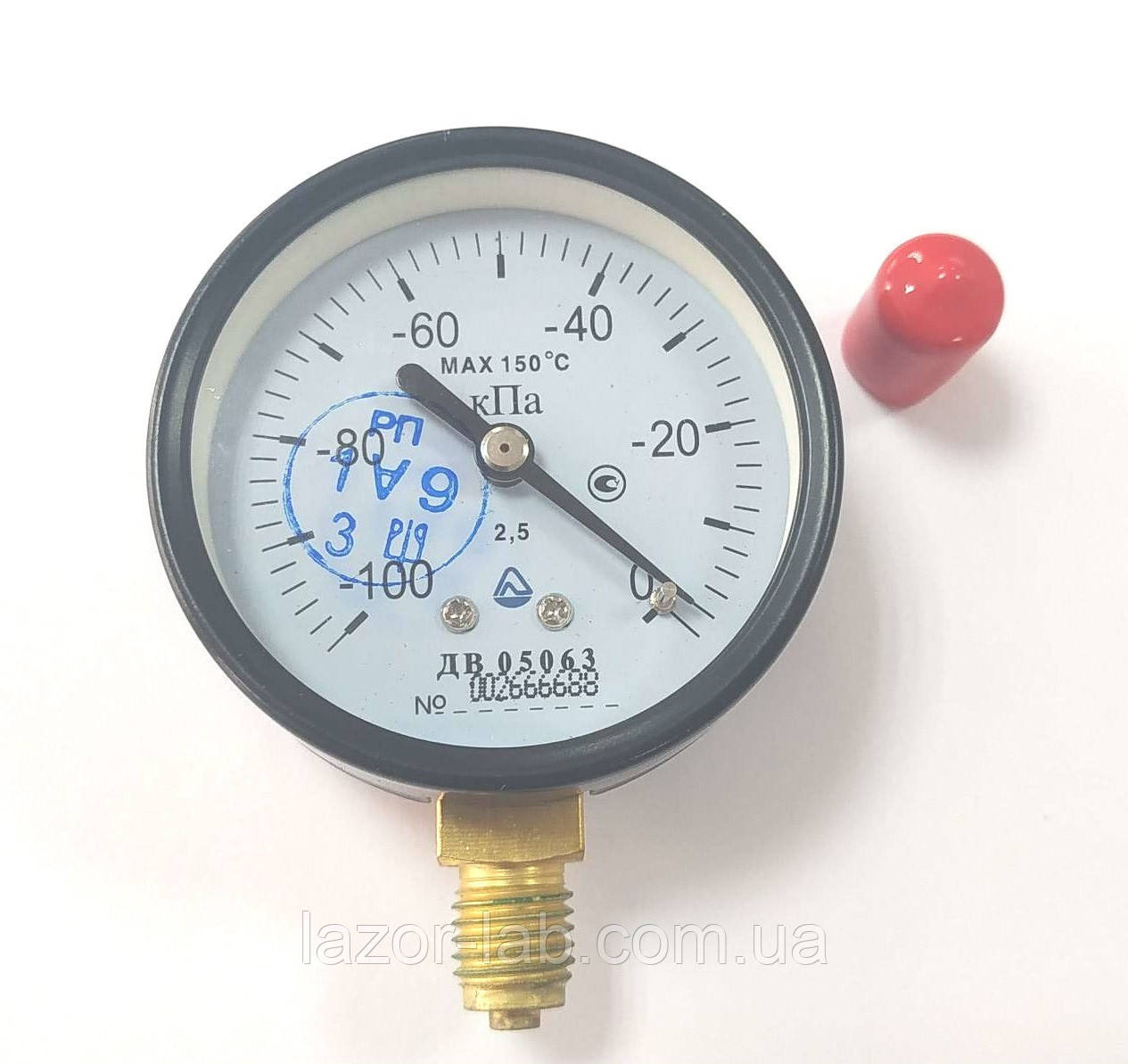Вакуумметр ДВ 05063 (Діаметр корпусу: 63 мм; КЛ: 2.5; М12х1.5) IP40. З довірою, фото 1