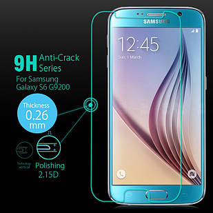 Захисне скло Premium Tempered Glass 0.26 mm (2.5D) для Samsung G920F Galaxy S6