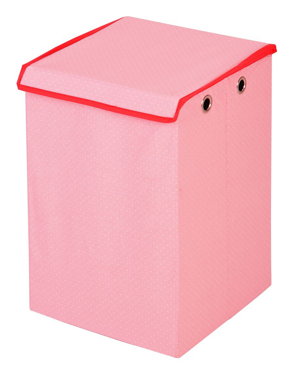 Ящик для зберігання іграшок, 30*30*45 см, (бавовна), Горошок на рожевому
