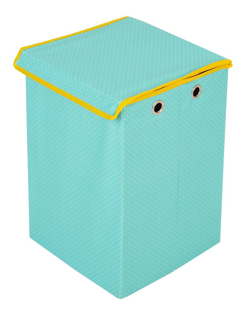 Ящик для зберігання іграшок, 30*30*45 см, (бавовна), Горошок на зеленій