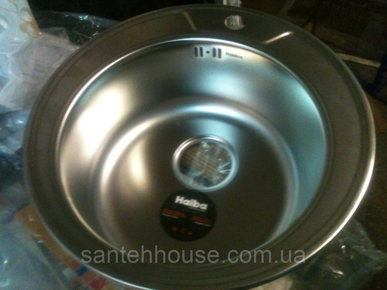 Мийка кухонна кругла Haiba 49cm