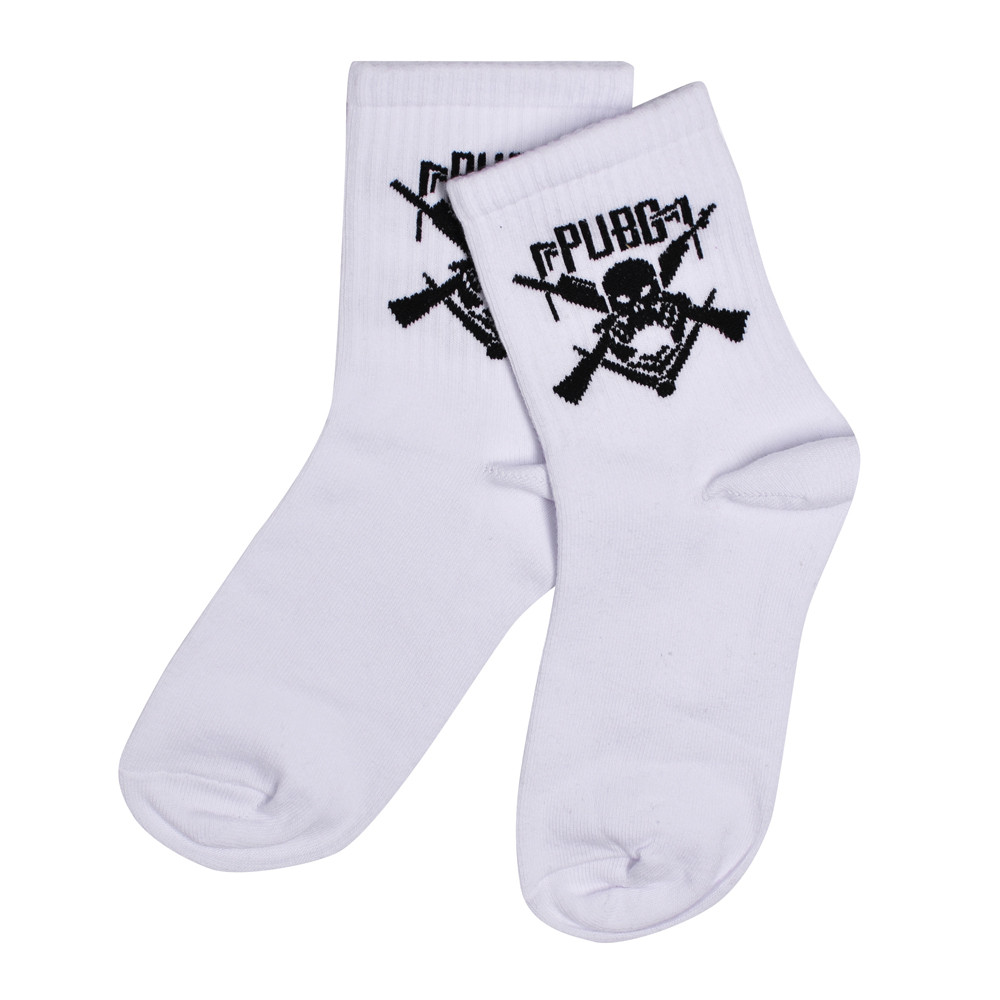 Шкарпетки PUBG white (logo) р.36-44 (tr)