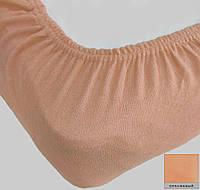 Махровая простынь на резинке размер спального места 160*200 см Оранжевый цвет Турция бренд KAYRA