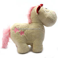 М'яка іграшка «Поні-єдиноріг 3», білий, хутро штучне, 35х13х30 см (25053-7), фото 3