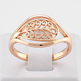 Кільце 20 розмір Xuping, (ширина 12мм, вага 2.8 м), позолота РВ, фото 2