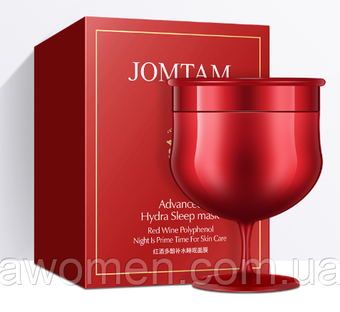 Нічна маска з червоним вином Jomtam Advanced Hydra Sleep Mask Wine Polyphenols 150 g