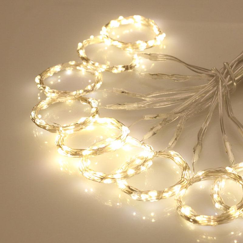 Гірлянда Штора на мідному дроті 3х1 м, 200 LED, колір: холодно - білий