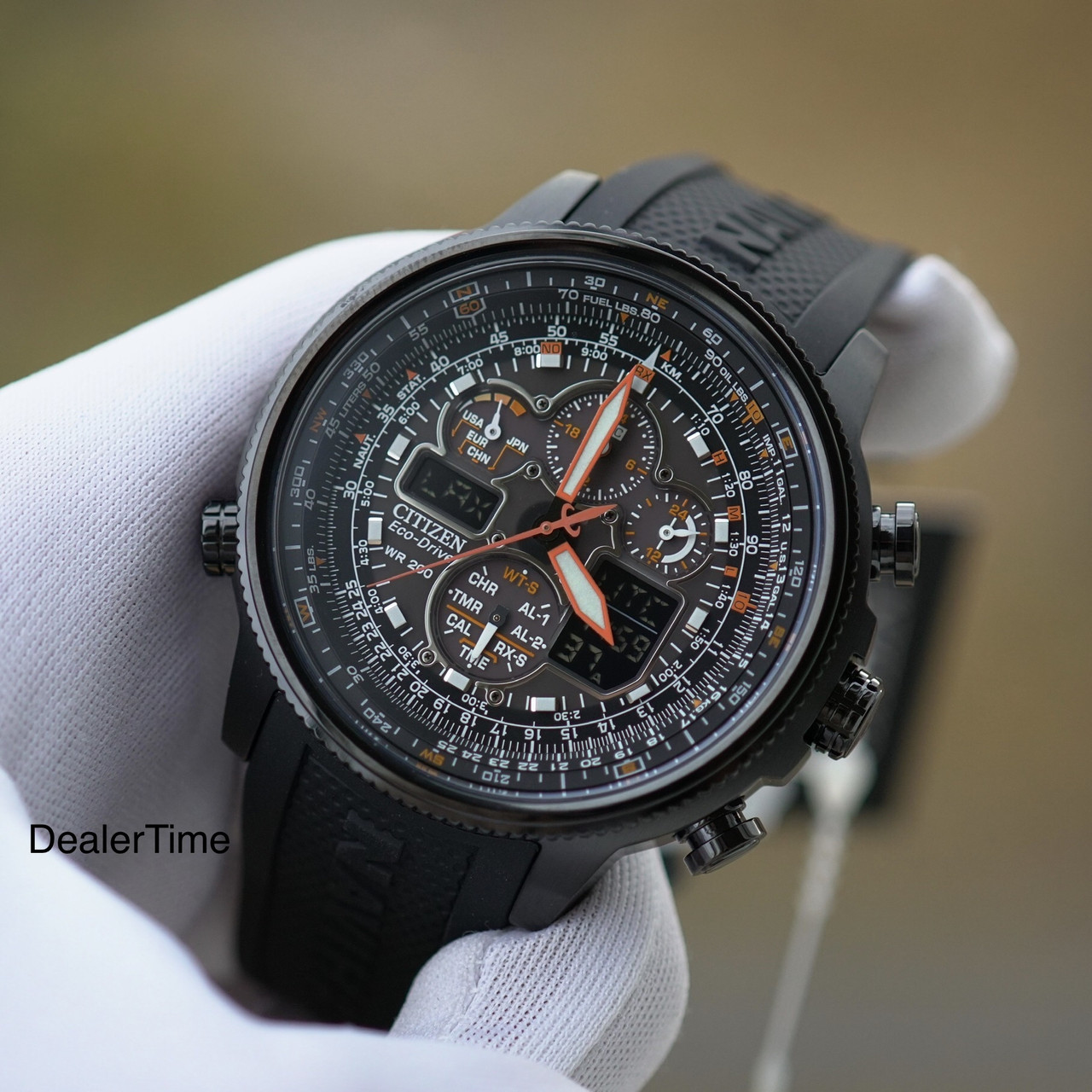 Годинниик Citizen JY8035-04E Eco-Drive Navihawk AT Black Pilots