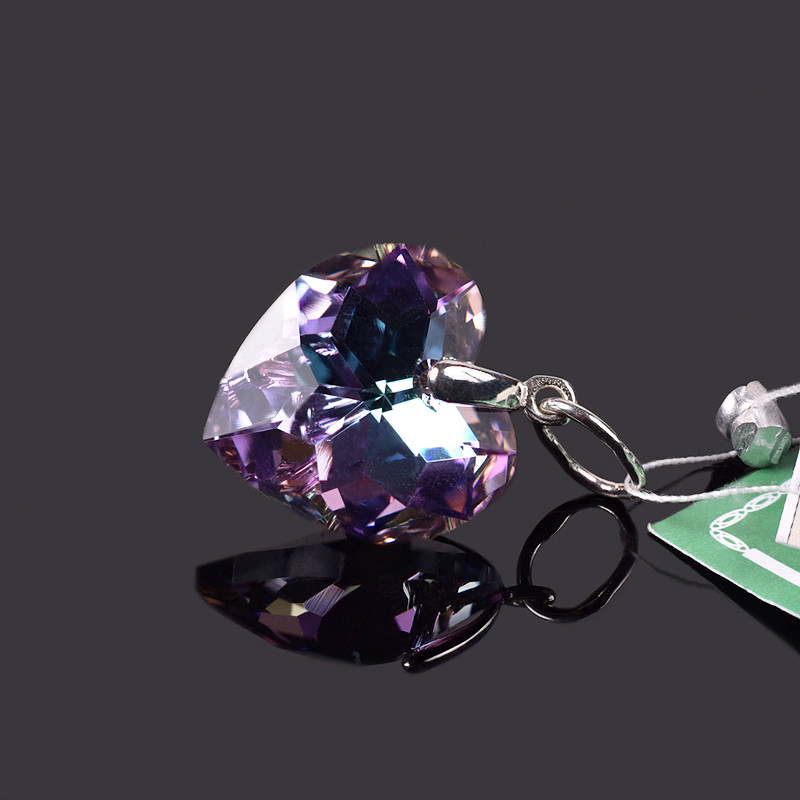 Підвіска Серця з кристалом Swarovski