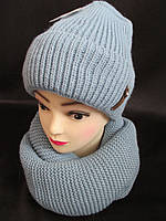 Теплі та гарні шапка з хомутом