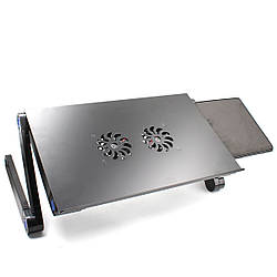 Підставка для ноутбука з охолодженням Laptop table T8 (столик)