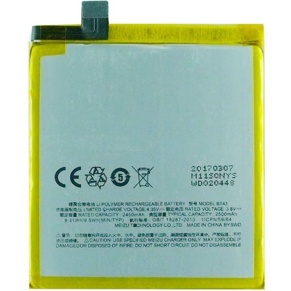 Аккумулятор BT43 (Li-ion 3.8V 2450mAh) для Мобильного Телефона Meizu M1 ...