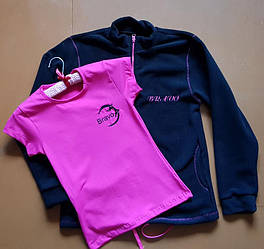 Комплект тренировочный футболка+флиска с вышифкой 3