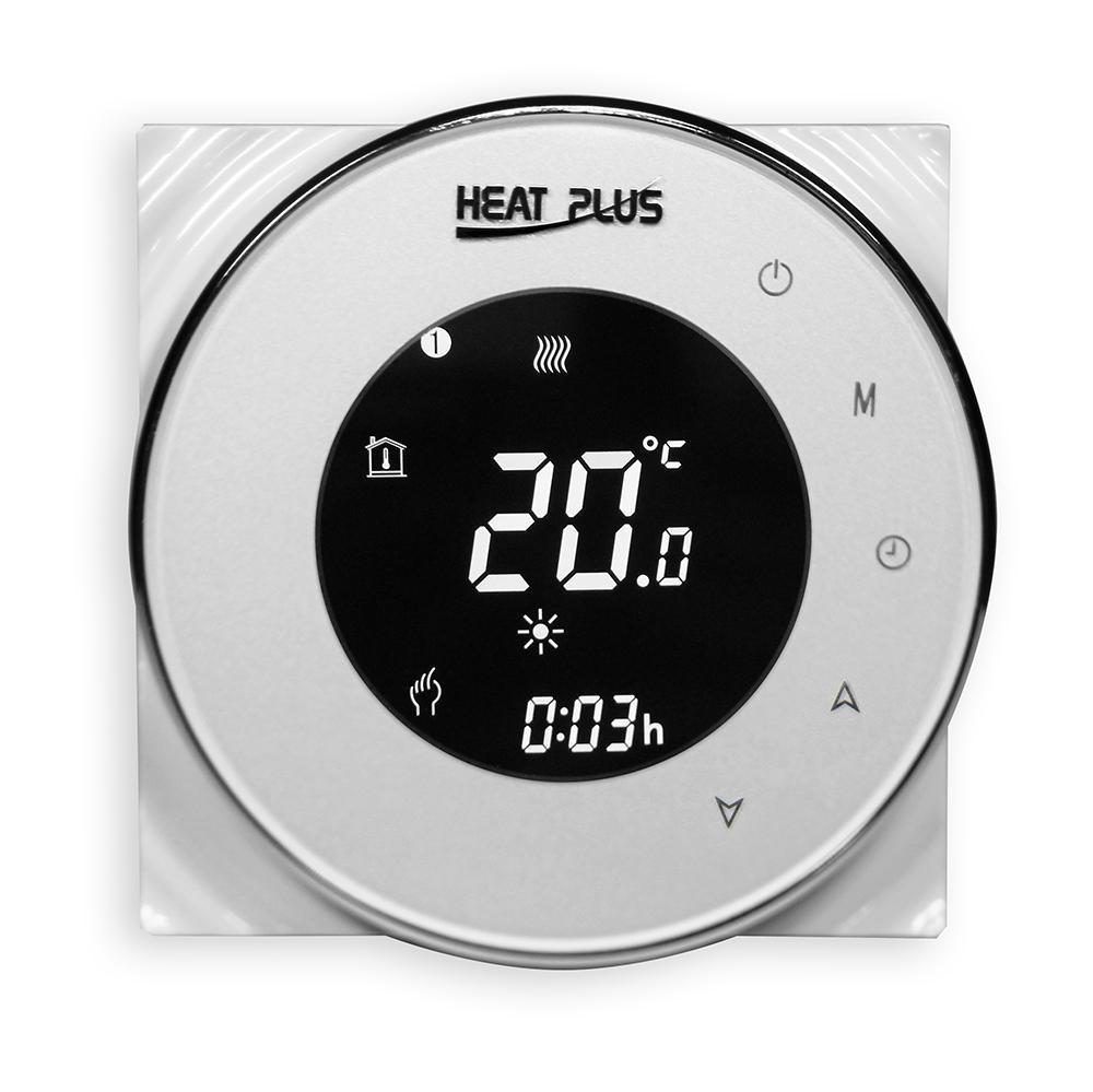 Терморегулятор сенсорний для теплої підлоги Heat Plus BHT-5000 Білий /тижневий регулятор температури