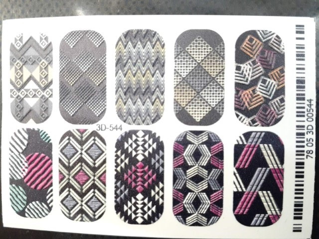 Слайдер 3D для дизайну на нігтях 544