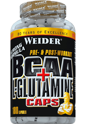 Weider BCAA+L-Glutamine 180 caps