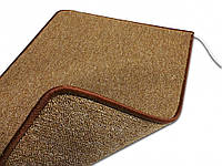 Обогревающий коврик SolraY 53 х 83 см / 88 Вт / Коричневый / Электрический теплый пол для ног