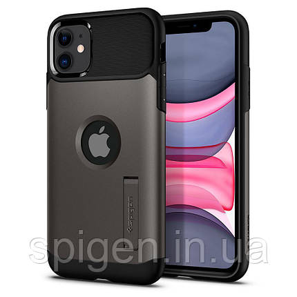 Чохол Spigen для iPhone 11 Slim Armor, Gunmetal, фото 1