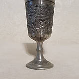 Олов'яний винний келих на ніжці Гарна Звістка, фото 2